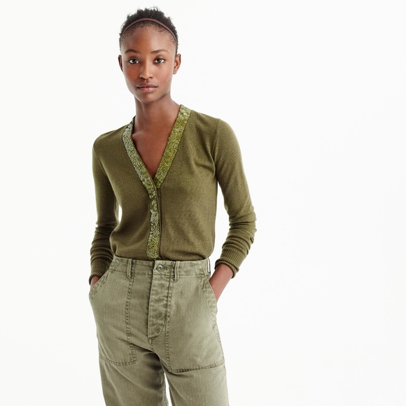 J. Crew Sweaters Nwt J Crew Harlow Cardigan Sweater W Sequins